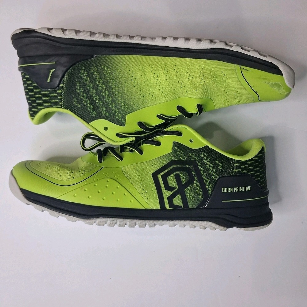 Born Primitive Savage 1‎ Mens Sz 11.5 Training Shoes Neon Yellow Black Sneakers